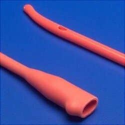 Curity ULTRAMER Coude Tip Urethral Red Rubber Catheters - 14 Fr, 12" length