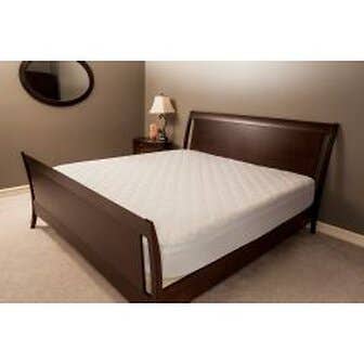 Deluxe 100% Cotton Damask Stripe Mattress Pad