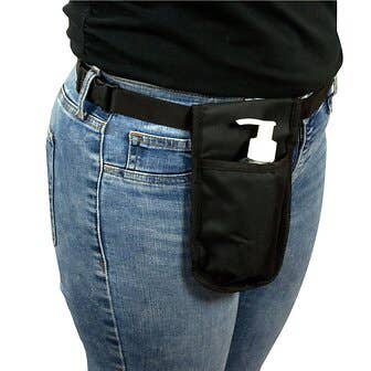 Massage Lotion Bottle Holster & Massage Oil Bottle Holster - Black