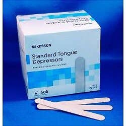 Wood Tongue Depressors 6" Long Non-Sterile