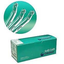 Self-Cath Plus Olive Coude Intermittent Catheter w/Guide Stripe