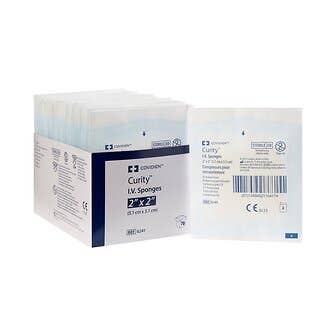 SORB-IT Drain and I.V. Sponges - 6-ply, 2" x 2", Sterile 2's in Peel Back Pkg