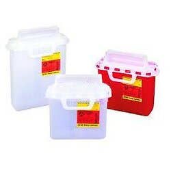 BD Sharps Collector, Horizontal Entry - 5.4 Quart, Clear Natural - Each