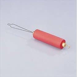 Button Hooks with Zipper Pull.  Built-up Plastic Handle - Each